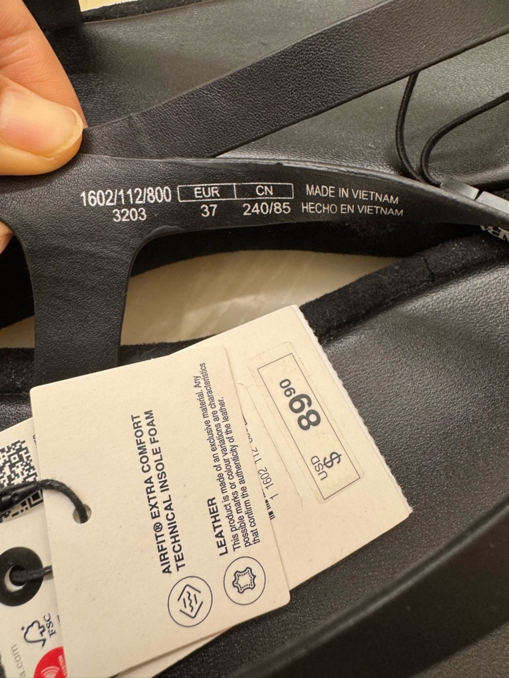 NWT Zara flatform flip flop sandals 7/37 - Picture 7 of 7